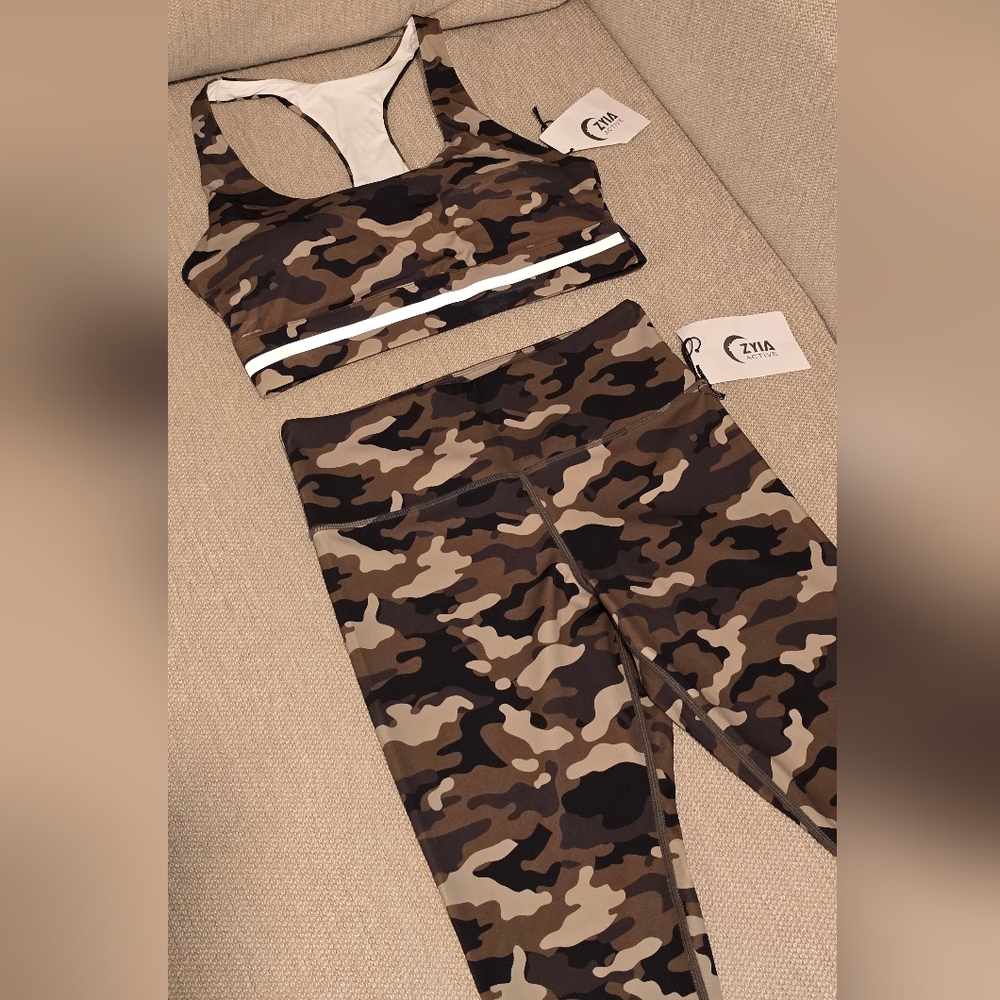 Camo Sports Bra and Leggings Set By Zyia